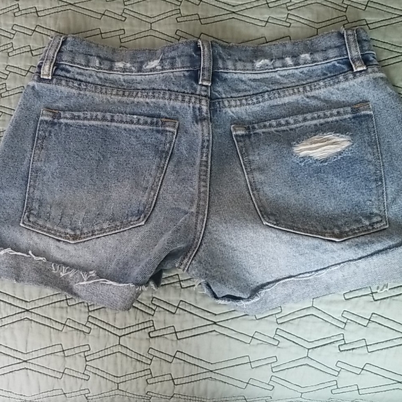 ALL SAINTS PAM Blue Jean Boycut Shorts 23 24 25 - Picture 4 of 4